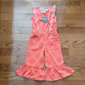 Matilda Jane Coral Ruffle Jumpsuit